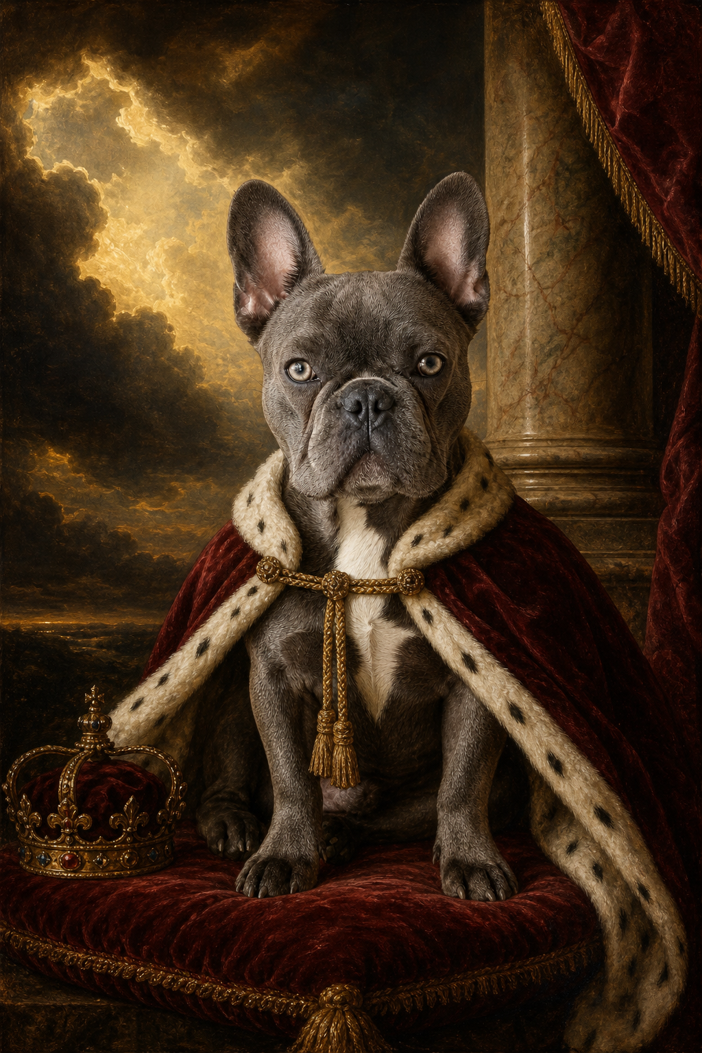 Portrait by miPic — bulldog artwork